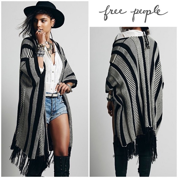 Free People Sweaters - Free People • Broken Stripe Kimono - One Size